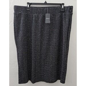 *NEW w/Tags Torrid Women's Size 14 Black and Multicolor Boucle Straight Skirt